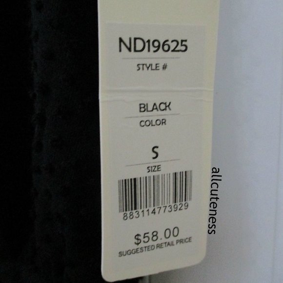 Andrea Jovine Black Swiss Dot Dolman Top Size S - Picture 2 of 5